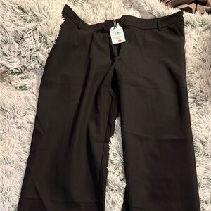 Black Wide-Leg Trousers